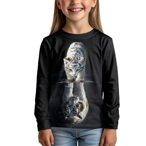 Children‘s Long Sleeve Shirts Casual Crewneck T Shirts Graphic Tee Tops Spring Fall Clothes - Main Image