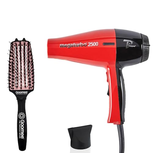 Turbo Power Megaturbo 2500 Red Hair Dryer and Miracle Medium