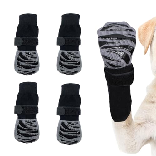 JYNXOR Chaussettes Antidérapantes pour Animaux - M