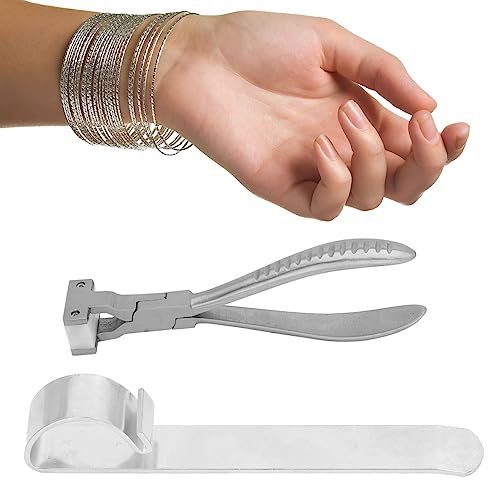 Strumenti per La Creazione Di Gioielli Macchina Piegatrice Manuale per Anelli Pinza per Piegatura in Acciaio Inossidabile Strumento a LEVA, Ttrezzo per Realizzare Bracciali in Metallo