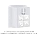 Grohe Skate Cosmopolitan S WC- Bet&aumltigungsplatte f&uumlr Rapid SL S-Size, 130 x 172 mm, 2-Mengen- und Start und Stopp-Bet&aumltigung, 37535SH0 Alpinweiß Design Größe