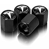 TACTILIAN Car Tire Valve Stem Caps for Tesla Model 3, S, Y, X Accessories | Leakproof Aluminum Tire Valve Caps 4 Pack with Rubber O-Rings Compatible with Tesla Model Y Accessories 2025