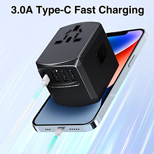 image for Yarrashop Universal Travel Adapter, International Plug Travel Adapter,