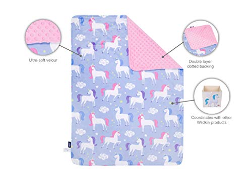 Wildkin Plush Blanket Bundle With Cotton 4 Pc Toddler Bed In A Bag (Unicorn) #TOP3
