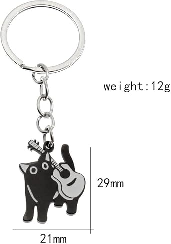 Cat Lover Gifts for Women Men, Cute Black Cat Keychain, Funny Mom Halloween Gifts Christmas Stocking Stuffers