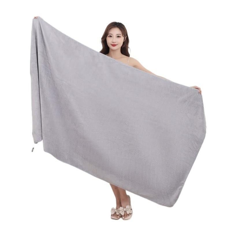 Genérico Toallas Baño Grandes,Bath Towels Toalla de baño Grande y Gruesa Microfibra Coral Secado rápido, Absorbente, Suave(Blue,180x200cm)