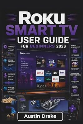 Roku Smart TV USER GUIDE For Beginners 2026: Setting Up Streaming Services, Managing Apps and Devices, Personalizing Settings, Solving Common Issues, and Enjoying Everyday Entertainment with Ease