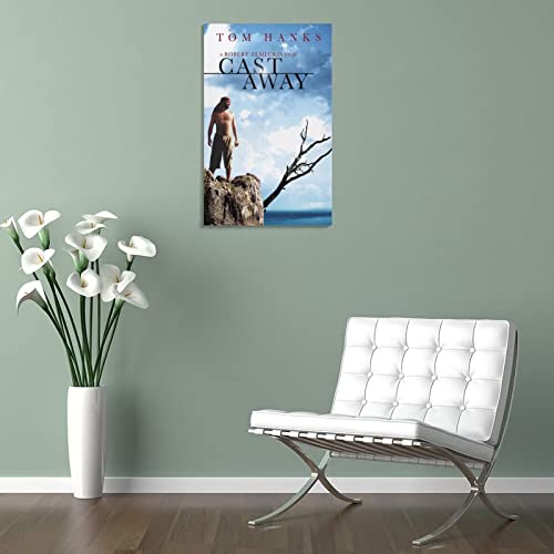 Cast Away, Movie Posters (2) Canvas Wall Art Prints For Wall Decor Room Decor Bedroom Decor Gifts 24X36Inch(60X90Cm) Frame-Style #TOP4