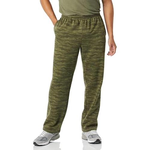 Amazon Essentials Men’s Fleece Open Bottom Sweatpant (Available in Big & Tall)