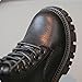Girls Lace Up Riding Boots Fall Fashion Side Zip Up Cozy Combat Shoes Lug Sole Chunky Bottom Warm Boot for Toddler