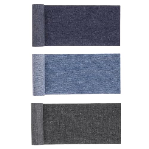 15 Pcs Rouleaux Patch Thermocollant Jean,Tissu Thermocollante Vetement Entoilage Thermocollant Couture Patchs Tissu Autocollant Reparation Patches,pour Enfant...
