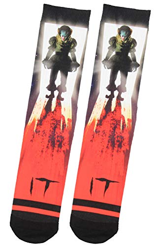 Stephen Kings IT Pennywise The Clown Sublimated Crew Socks