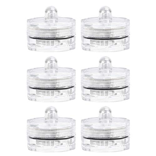 Preisvergleich Produktbild LIOOBO 6 Stücke Flammenlose LED Teelicht Kerzen Batteriebetriebene LED Teelicht Kerzen Gefälschte Kerzen Teelichter für Hochzeit Geburtstag Urlaub Party Bar (Plum Blossom)