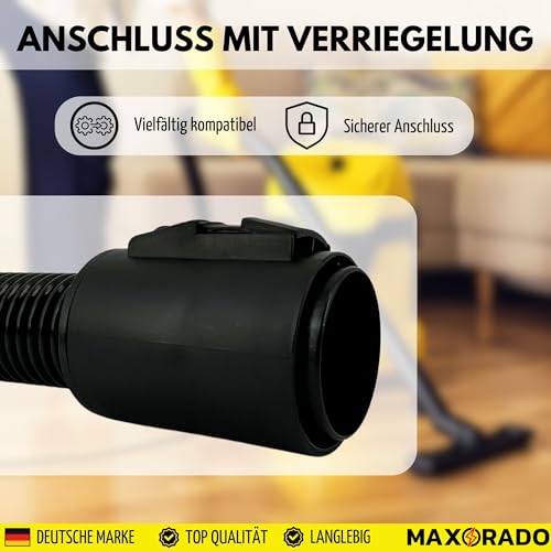 Maxorado 2,2m Staubsaugerschlauch + Handgriff für Kärcher 90121090 Nass- und Trockensauger 90121090 WD3200 WD3800 A2004 A2024 A2054 A2064 MV2 WD2 WD3 WD4 WD5 WD6 WD7 Staubsauger Schlauch