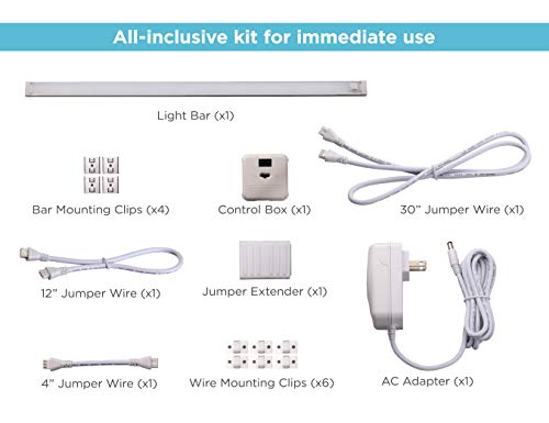Black+Decker Leduc18-1Ck Dimmable Linkable Led Shop Light With Motion Sensor And Magnetic Option, 10.5W, 780 Lumens, White 4000K, 18", Cool White #TOP6