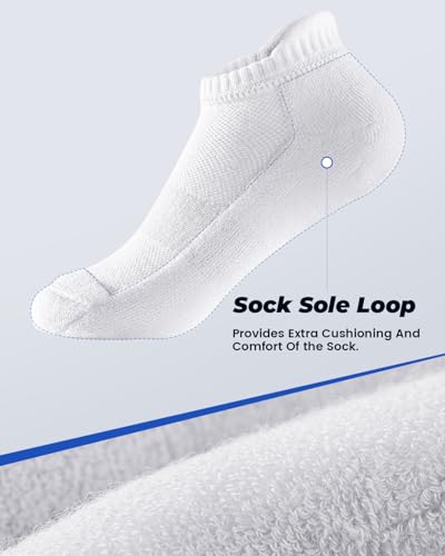 IDEGG 8 Pairs Ankle Performance Athletic Running Socks Low Cut Sports Tab Socks for Women and Men3