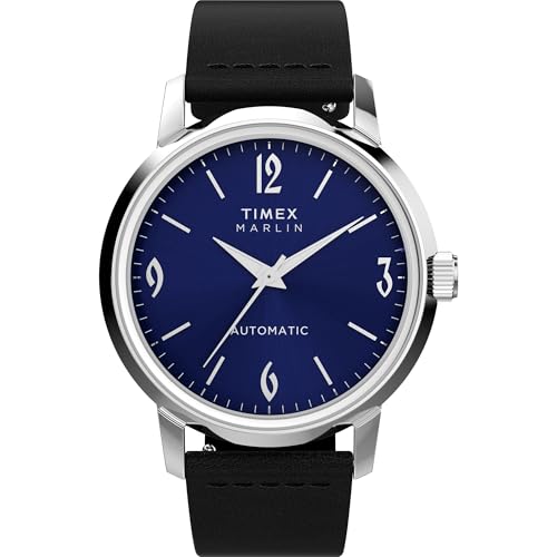Timex Men's Marlin 40mm Watch - Black Strap Blue Dial...