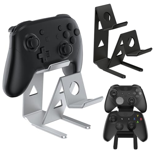 ASIEIT Lot de 2 supports de manette - 2 niveaux - Support de manette de jeu pour Xbox Series X S, Elite 2, PS5, PS4, PS3, Switch Pro et presque tous les manettes