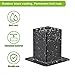 Insaga Decorative 4x4 Post Base for Concrete, 4x4 Post Bracket with 4MM Thickness Base, Deck Post Brackets 4x4 (Inner Size 3.6'' x 3.6'') for Deck Post Base, Porch Railing Post Holder (Set of 4)