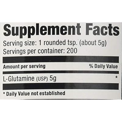 Ultimate Nutrition Gluta Pure Biovolunizing Micronized Fermapure L-Glutamine, Intestinal Health Regulation, Muscle Recovery, Immune Support Supplement 1000G