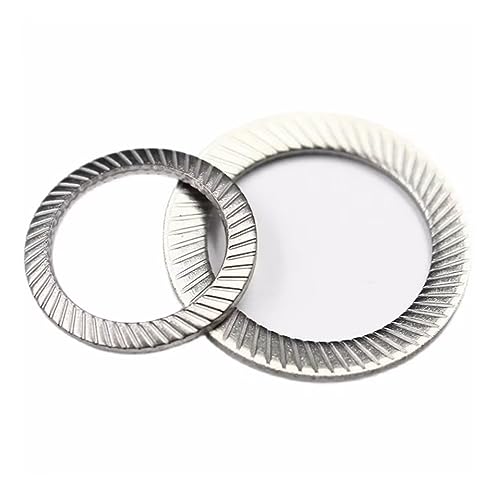 SYDARSYN Edelstahl Sicherungsscheiben Metallscheiben Gezahnte Unterlegscheibe für Schrauben M16x24 mm (10 Stück)
