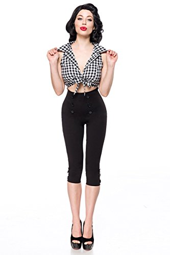 Belsira Caprihose Frauen Stoffhose schwarz S