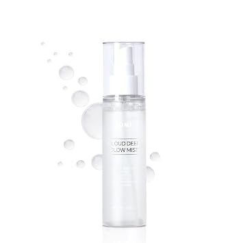 Cloud Deep Glow Mist 100ml, Ultra-Fine Hydrating Face Mist with Hyaluronic Acid & Aquaxyl, Dewy Glow Moisture Spray, Radiance Boosting Korean Skincare