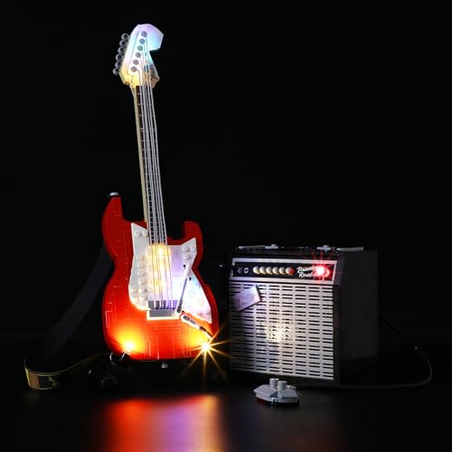 MENZAVA LED Light Set Compatible with Lego 21329 Fender Stratocaster Ideas Building Blocks Model - Model Set NOT Included -  M21329