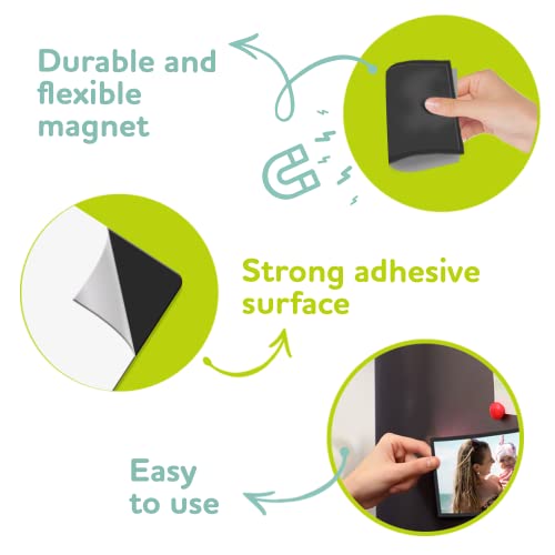 15 Sticky Shoot Magnetic Sheets For Refrigerator 4X6 - Magnet Sheets With Adhesive Backing For Pictures - Magnetic Adhesive Sheets For Fridge, Locker, Etc. - Flexible Photo Magnets With Sticky Back #TOP1