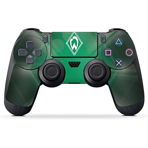 DeinDesign Skin kompatibel mit Sony Playstation 4 PS4 Controller Folie Sticker SV Werder Bremen Offizielles Lizenzprodukt Wappen Cover