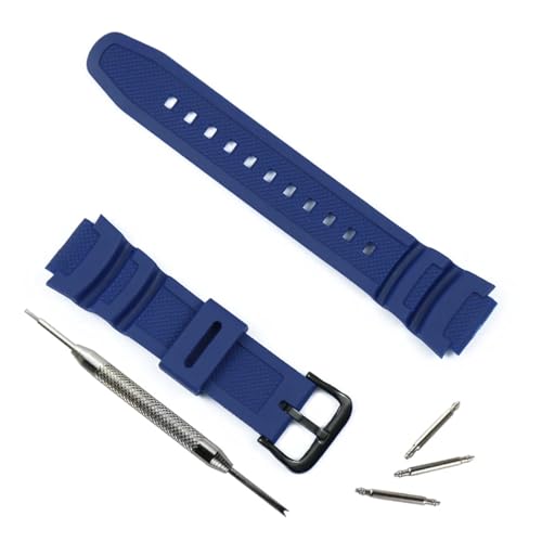 [ȓX] XgbvYX|[chXgbvvANZT[sobNJVI AE-1200WH 1300WH W-216H F-108WH SGW500 oh(Blue black buckle)