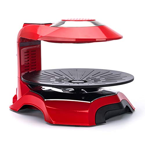 YJ Electric Grill, Double Vents, LCD Control Panel, Smokeless Grill with 60-Degree Rotation Left and Right for Apartments Without a Backyard/Balcony.