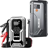 Avviatore Batteria Auto 8000A con Compressore 150PSI, Booster Avviamento per 12V Auto/Motor (All GAS e 12.0L Diesel), Jump Starter Power Bank Avviatore Emergenza con Torcia, Cavi di Avvi