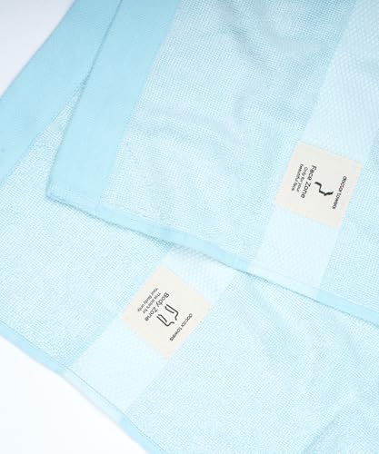 Image of Doctor Towels, World's First Banana Terry Bath Towel, 400 GSM | Dermatologist Tested for Sensitive Skin | 70 x 140 cm Towels for Bath Large Size | Clinically Tested to Help Reduce Acne - Blue