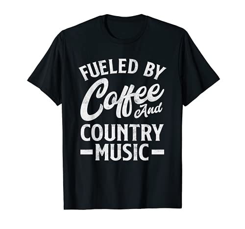 Amante de la música del país con el café y el país Camiseta