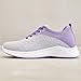 Orthopedic Tennis Shoes for Women Men Comfort Wear Orthowear Shoes Unisex with Arch Support Lace Up Mesh Breathable Lightweight Slip on Sneakers Running Gym Fashion Sneakers Purple