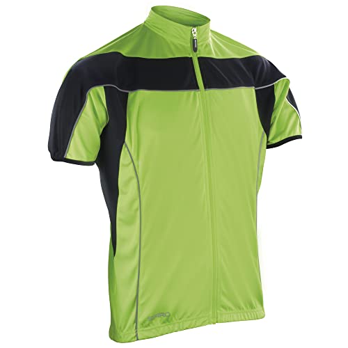 Veste polaire cyclisme Spiro zippée homme 2XL isolation thermique et haute visibilité