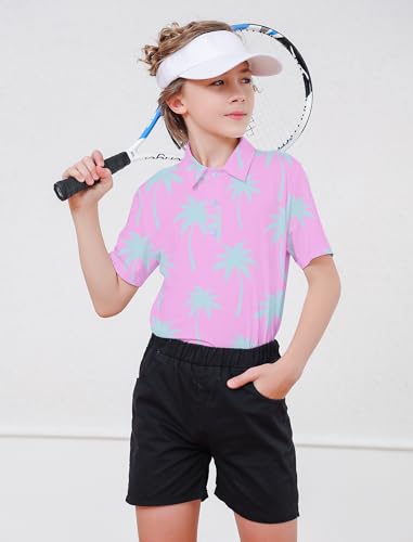 RAISEVERN Boys Polo Shirt Golf School Uniforms 5-14 Years Tops Short Sleeve3