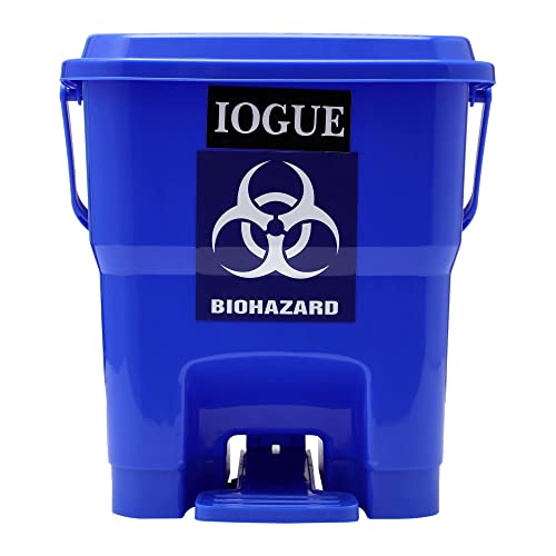 Image of Plastic Bio Medical Pedal Garbage Waste Dustbin 16 LTR (BLUE)
