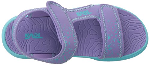 Teva Girl's Tidepool Sandal, Purple/Scuba Blue Splatter, 7 M Us Big Kid #TOP4
