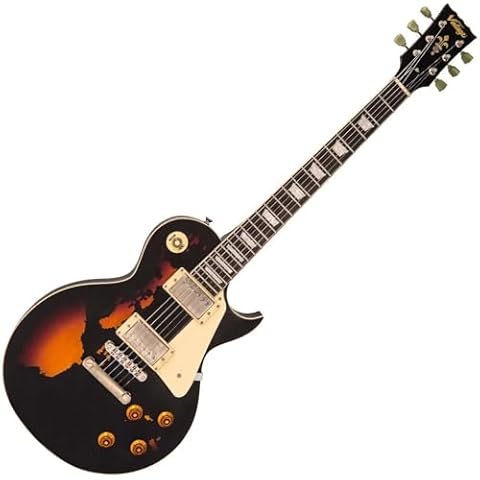 VINTAGE V100 ICON Distressed Black Electric Guitar Cover