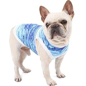 Honden Koelvest T-shirt, Koelkleding voor huisdieren onmiddellijk, Bulldog Zomertop, Zomervest Kleding voor Katten en Honden