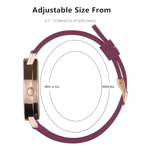 Image of Watch with Second Hand Nursing for Women, Analog Watches for Nurses, 12 /24 Hour Military Time, Easy Read Dial, Colorful Silicone Band