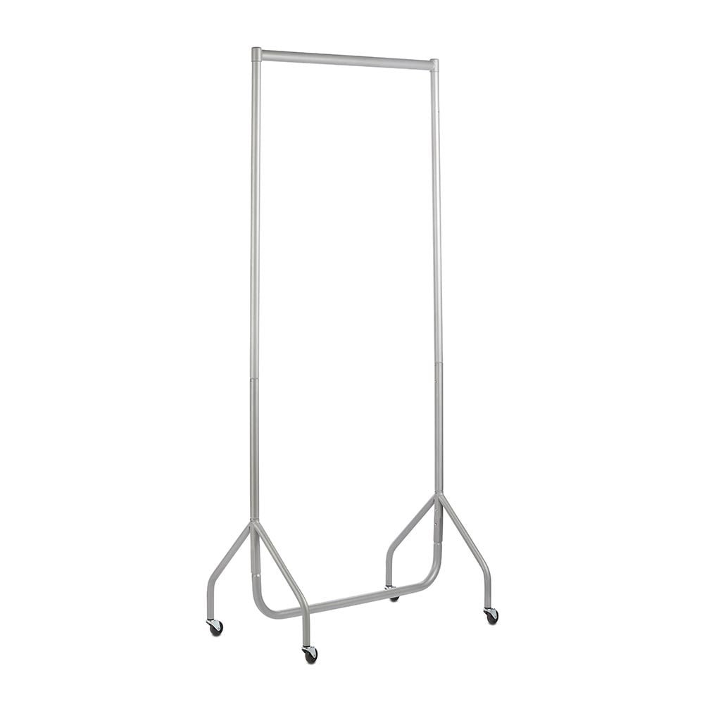 Shopfitting Warehouse Extra Height Heavy Duty Clothes Rail Garment Rack Steel Silver 3ft wide