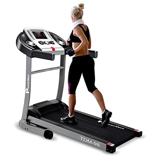 Powermax Fitness TDM-98 (1.5HP), Light Weight, Foldable Motorized Treadmill for Cardio Workout at Home