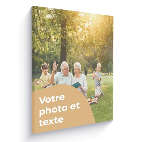 Cimpress Tableau sur Toile Personnalisé avec Photo ou Logo, 30 × 30 cm, Décoration Murale pour...