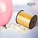 Kicko Curling Ribbon - 12 Pack of Ribbons for Crafts and Gift Wrapping in Rainbow Colors - 60-ft Rolls Versatile Ribbon for Balloons, Hair, Arts, and Decorations - Ideal Curly Ribbons for Parties