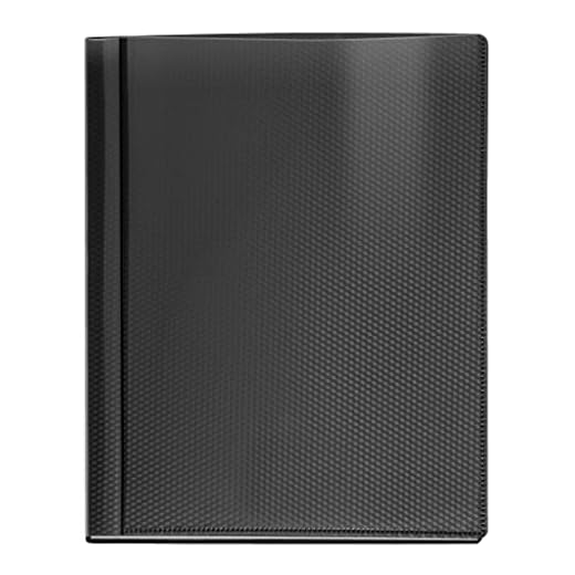 VELOFLEX 4412480 - Sichtbuch Diamond DIN A4, mit 12 Klarsichthüllen, schwarz, Präsentationsmappe, Dokumentenmappe, Portfolio Ordner, 1 Stück