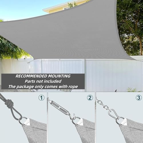 Toldo vela de sombra impermeable al viento y transpirable exterior 6