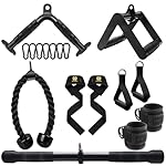 WNOEY LAT Pulldown Attachments, Cable Machine Attachment Gym Accessories, Cable Attachments for Gym, Home Gym Accessories